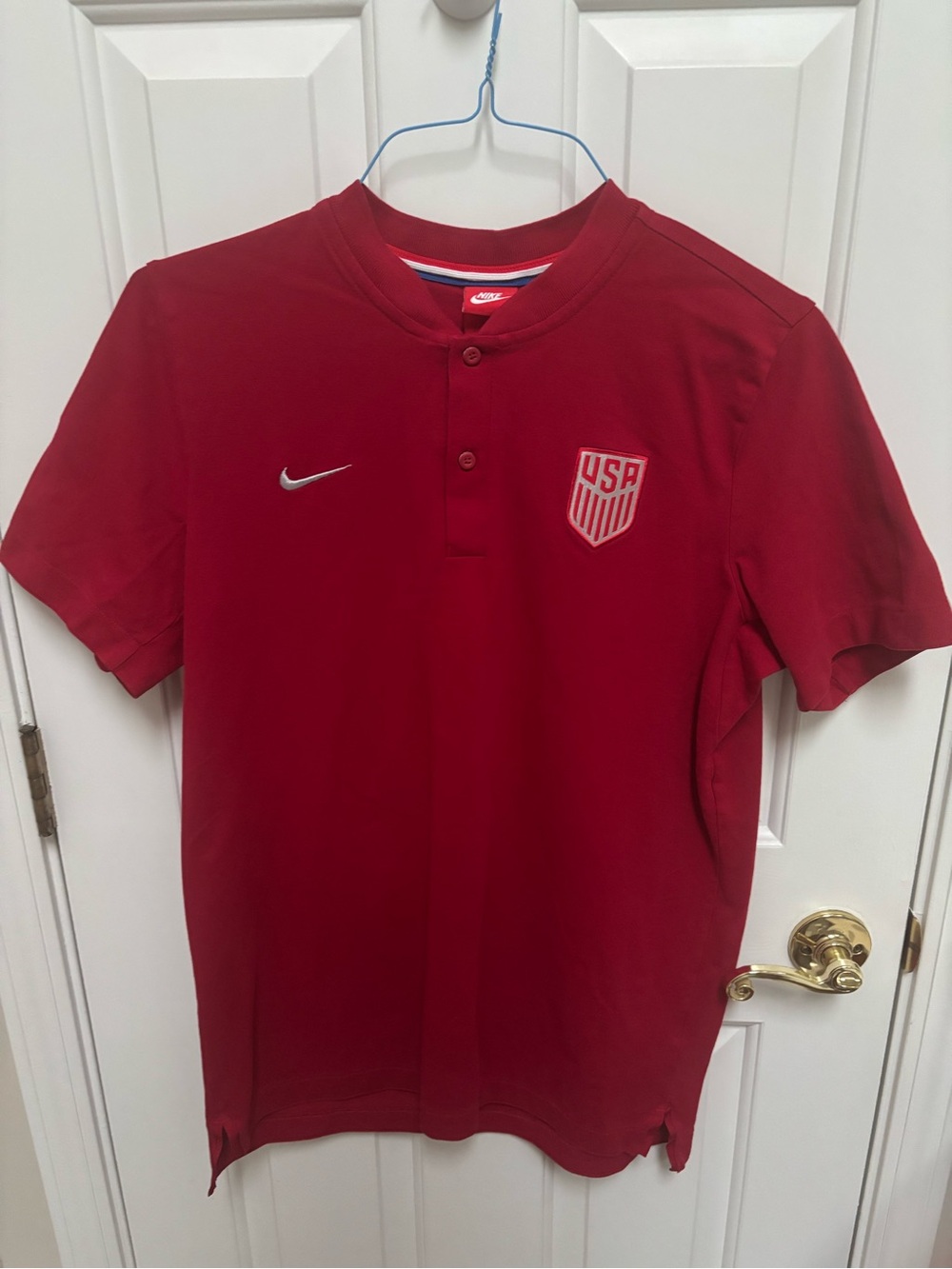Nike Mens USA Soccer Henley Top